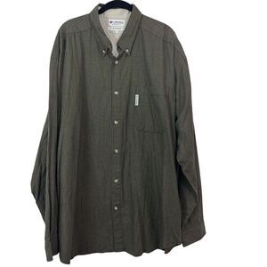 Columbia Authentic Issue Shirt Plaid 100% Cotton Button Down Classic Size XXL